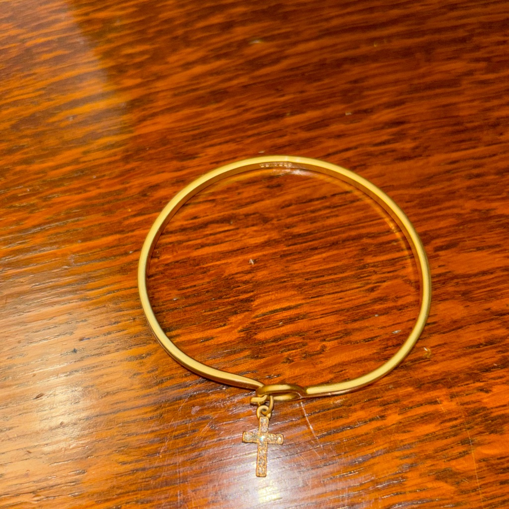 Elegant Gold Cross Bracelet 20$